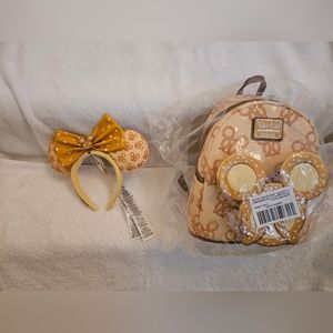Mickey Pretzel and Ears Set NWT